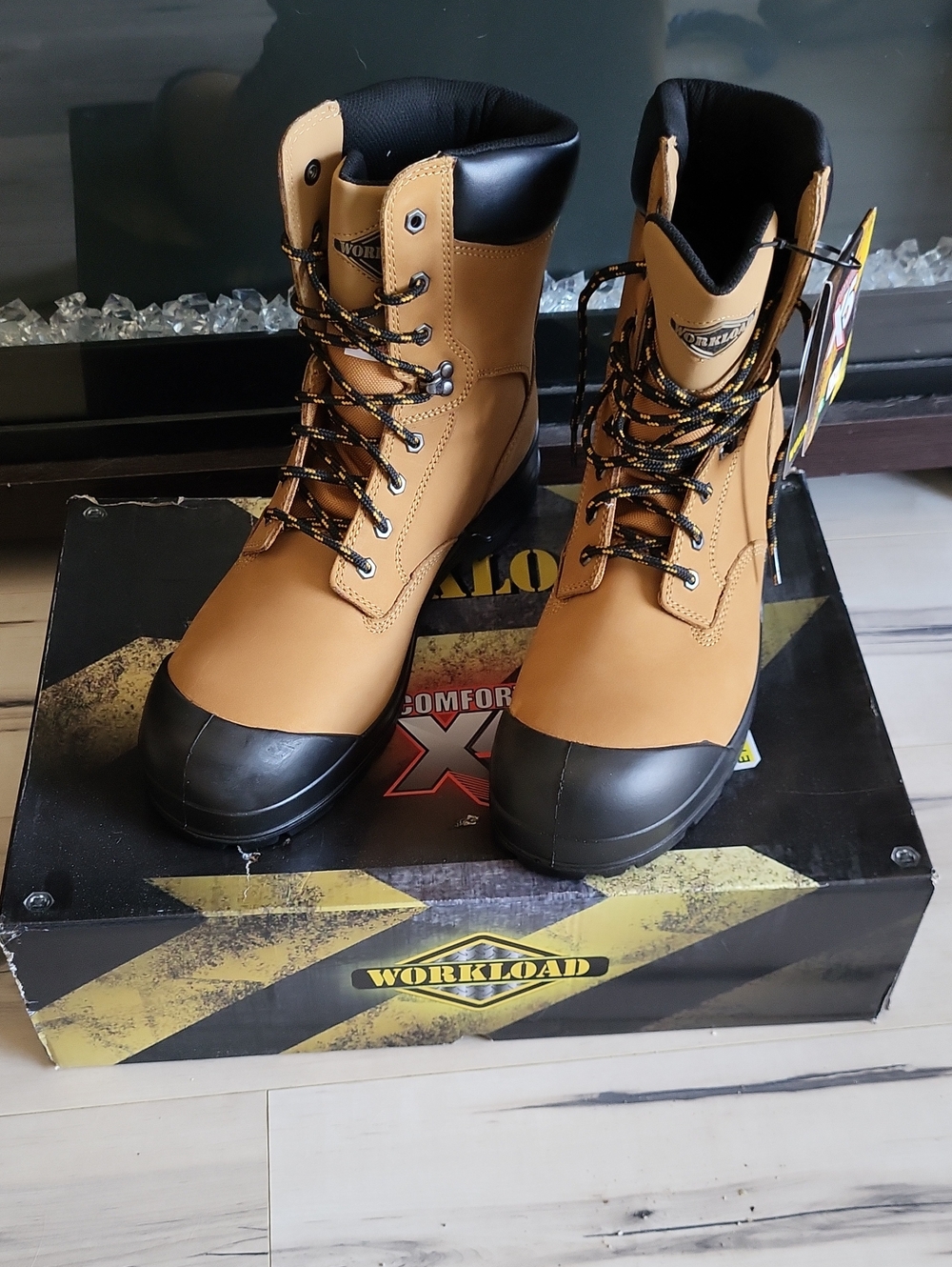 Workload Tan Charger2 Steel Toe Safety Boots Men's Size 13 NEW
